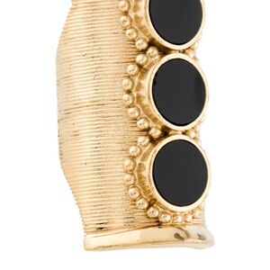 Chloe Onyx Djill Gold and Black Statement Ring